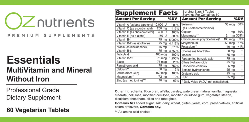 Essentials MultiVitamin & Mineral